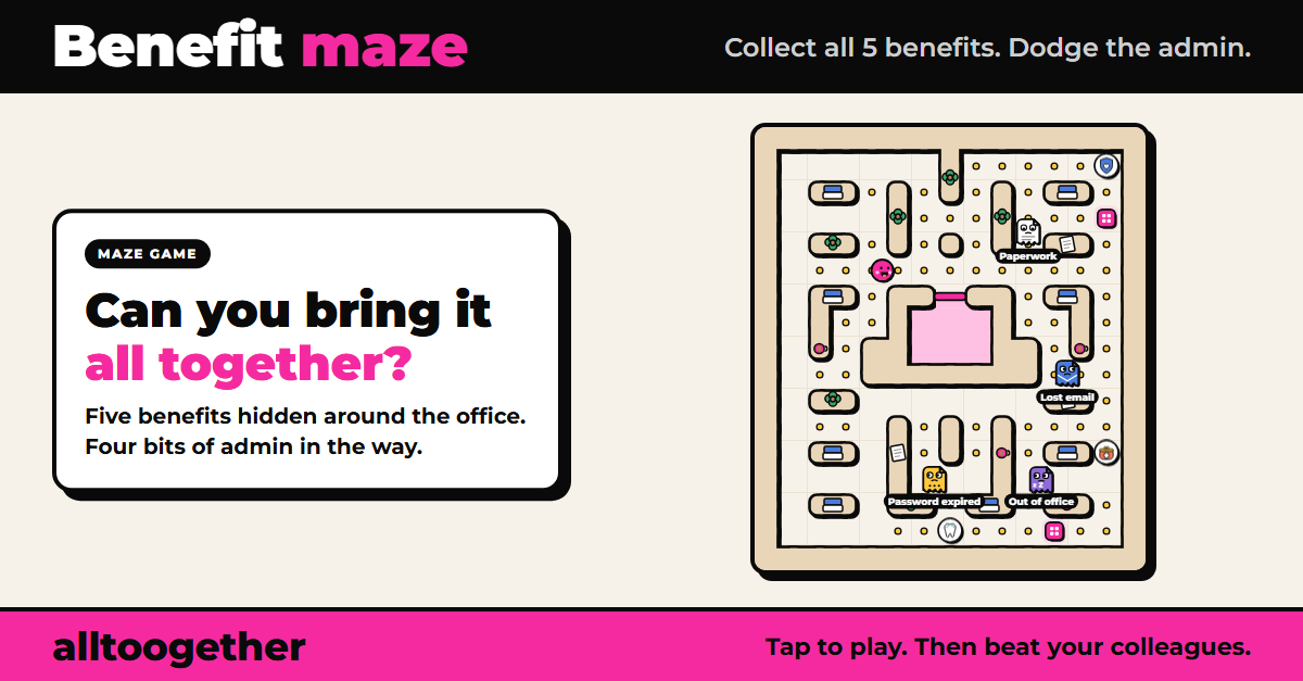 Screenshot of Benefit maze